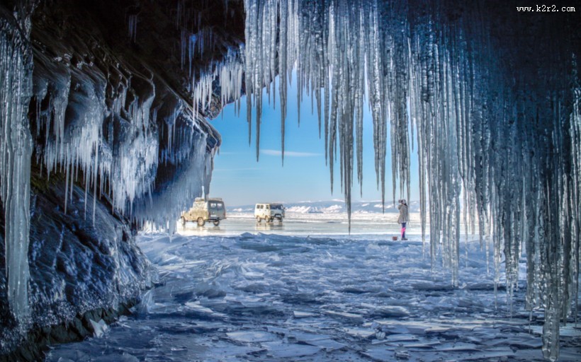冷冻的冰面图片