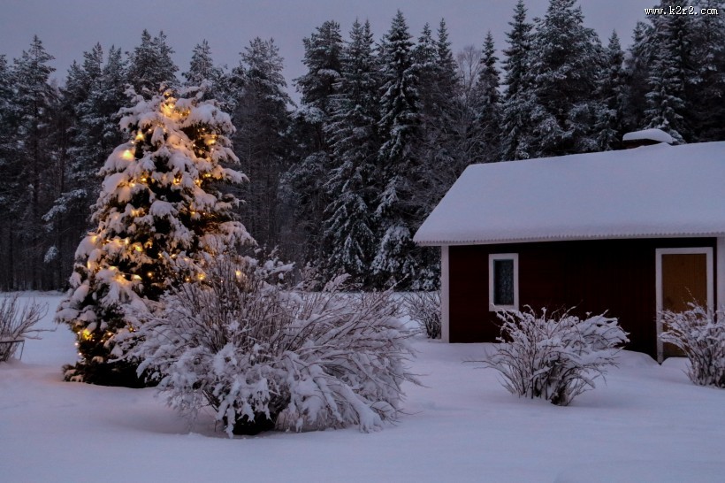 唯美冰雪风景图片