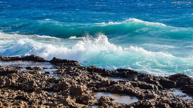 蔚蓝的大海图片