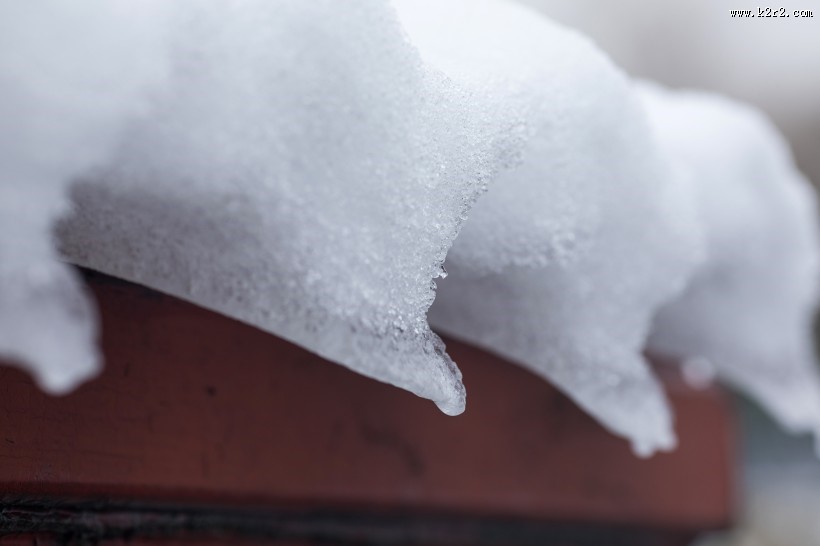 寒冷冬季雪景图片
