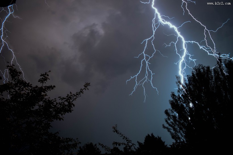 可怕恐怖的闪电图片 自然现象图片