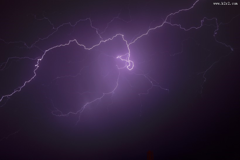 可怕恐怖的闪电图片 自然现象图片