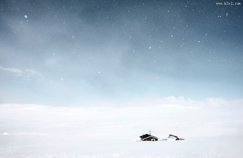 冬天的雪景图片