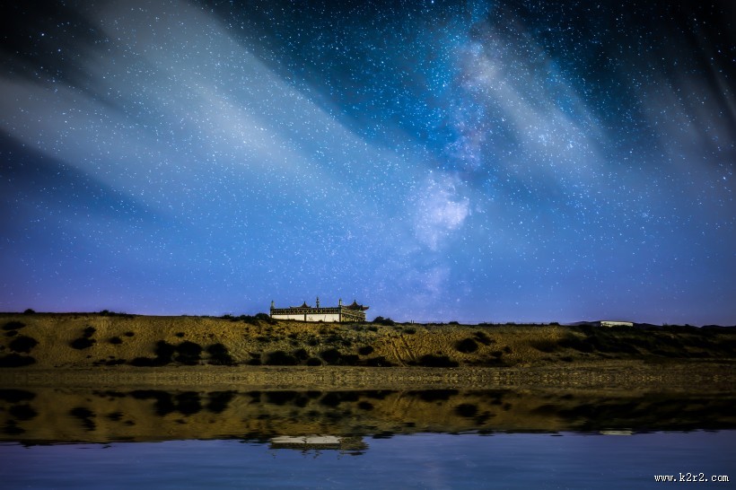 璀璨耀眼的星空景观图片