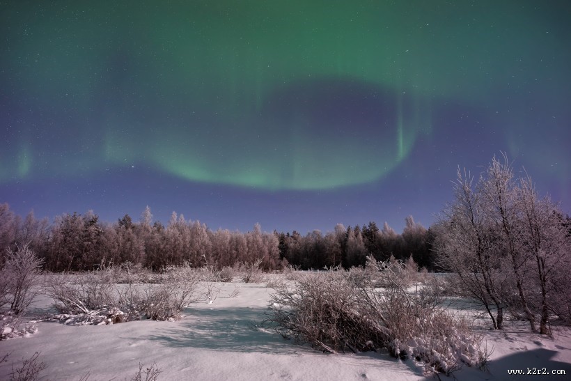 美丽梦幻的极光图片
