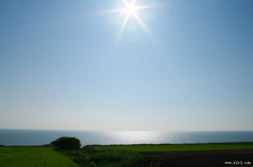 耀眼的太阳光图片