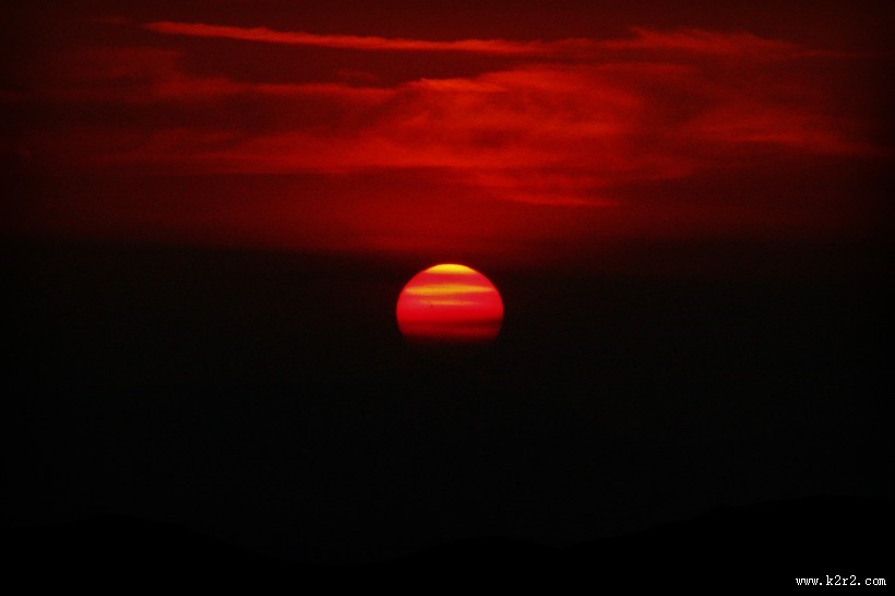 唯美的日出日落图片