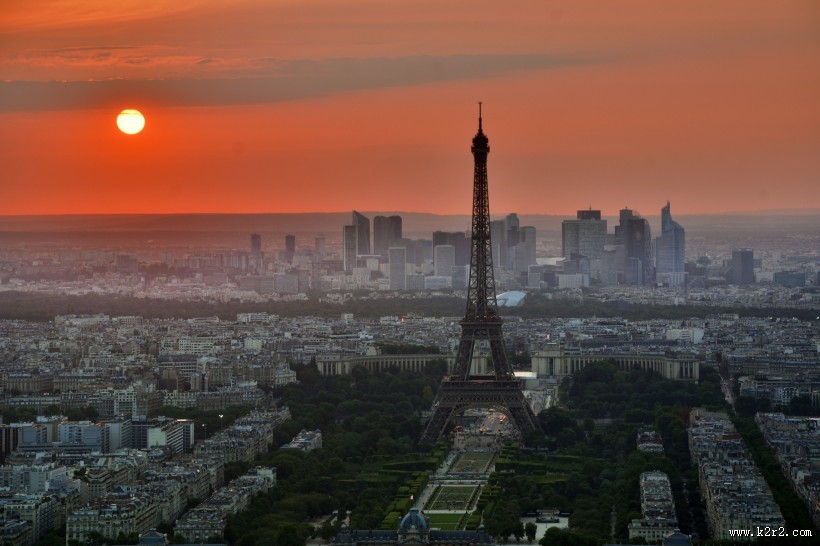 唯美的日出日落图片