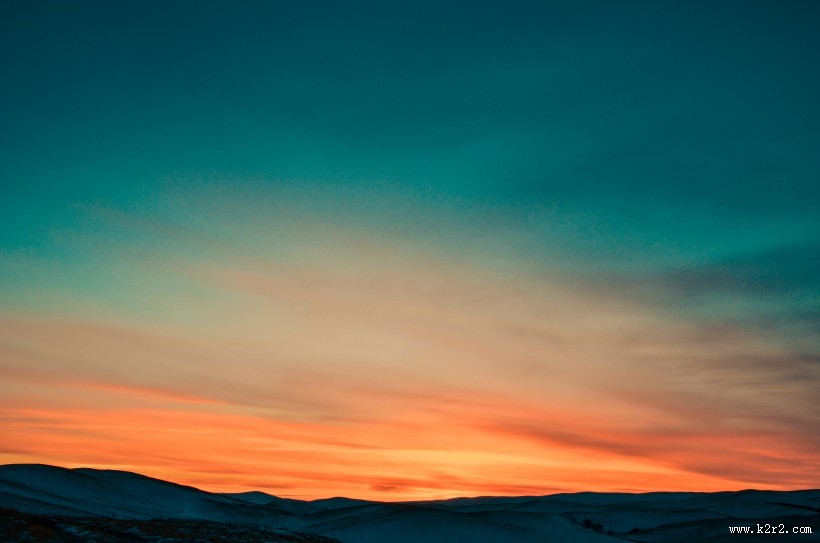 黄昏时天空美景图片