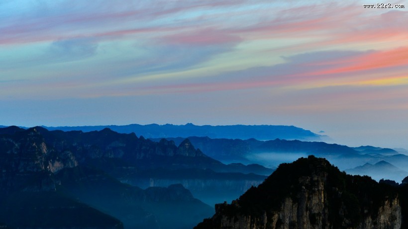 唯美的日出风景图片