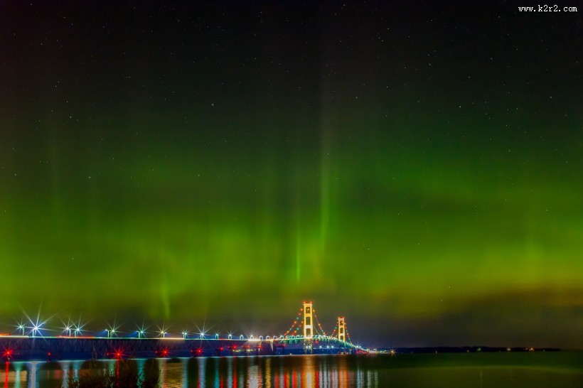 美丽的极光图片