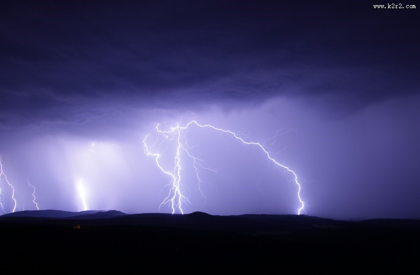 天空中的闪电图片大全