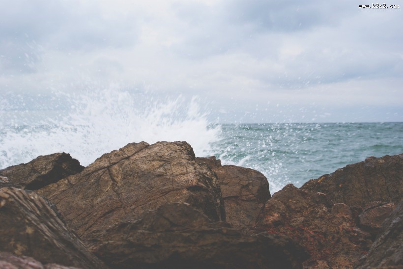 海岸线的美丽风景图片