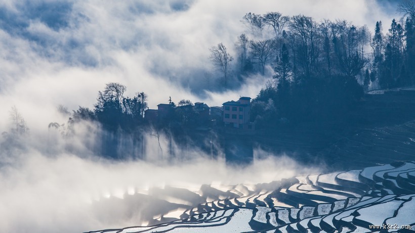 优美的梯田图片