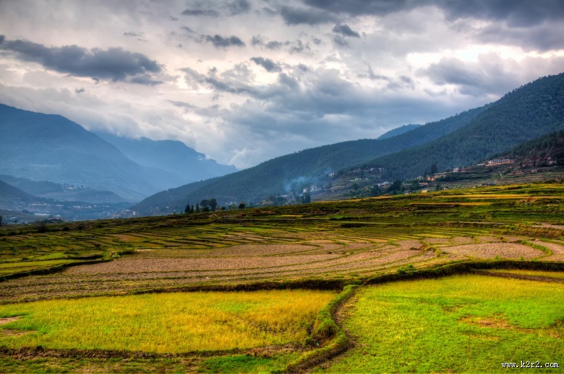 壮观美丽的梯田图片