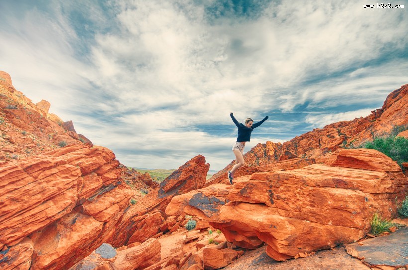 奇特岩石风景图片
