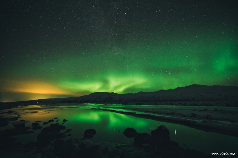 唯美星空 美丽的极光图片