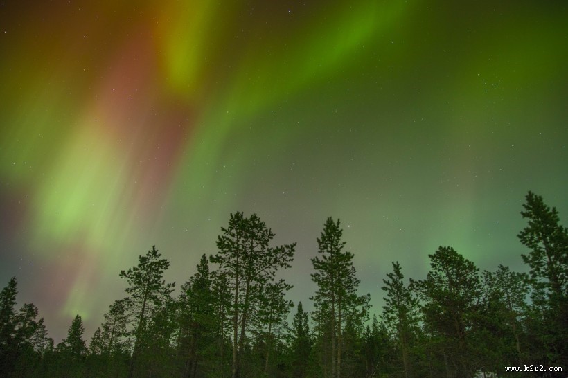 唯美星空 美丽的极光图片