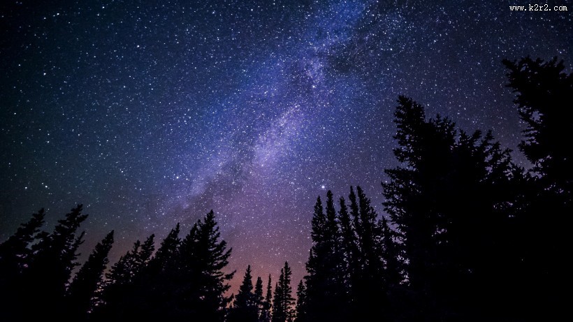 浩瀚的星空银河风景图片