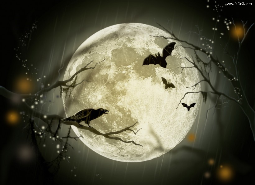 中秋圆圆的月亮图片