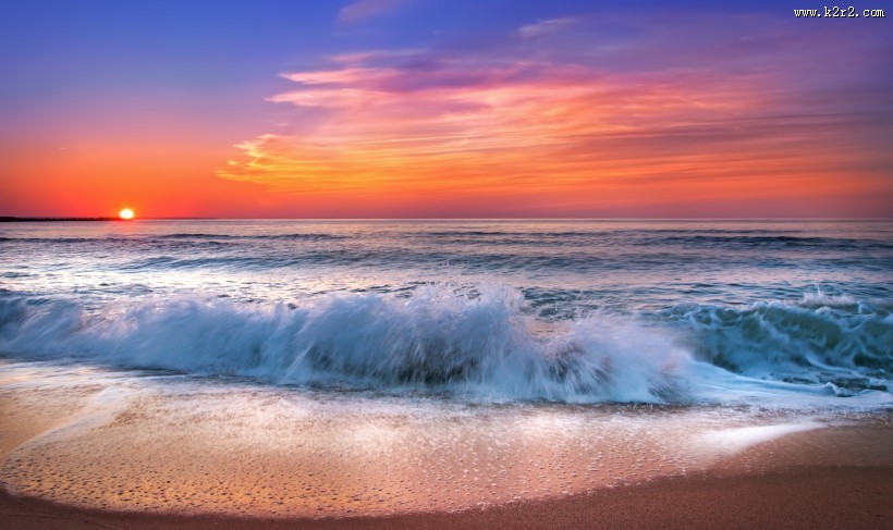 海边日出风景图片