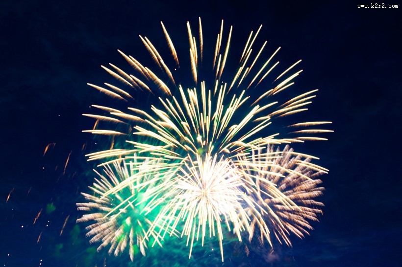 夜空灿烂的烟花图片大全