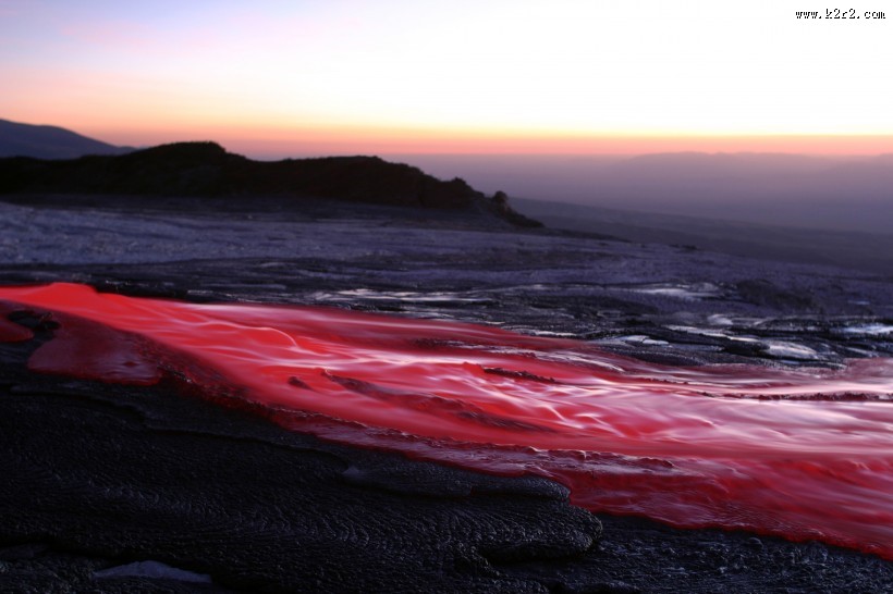 火山和岩浆风景图片