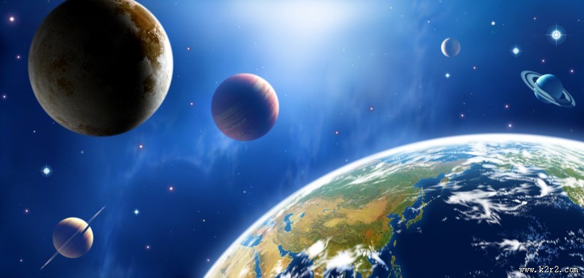 美丽的星球和浩瀚的宇宙图片