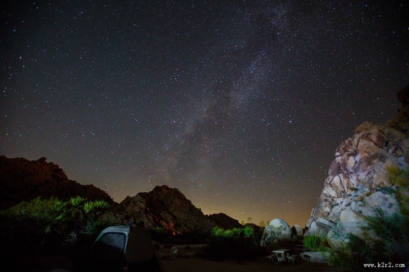 美国犹他州夜空的繁星点点图片