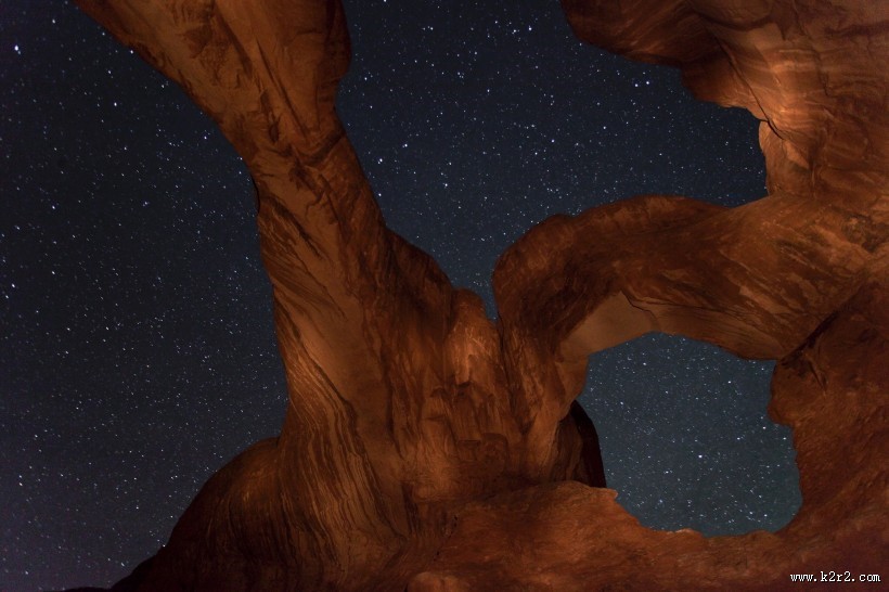 美国犹他州夜空的繁星点点图片