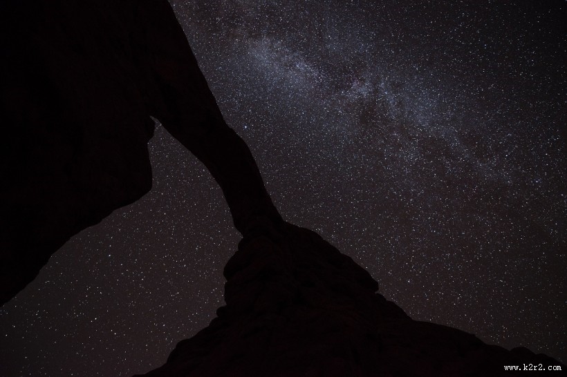 美国犹他州夜空的繁星点点图片