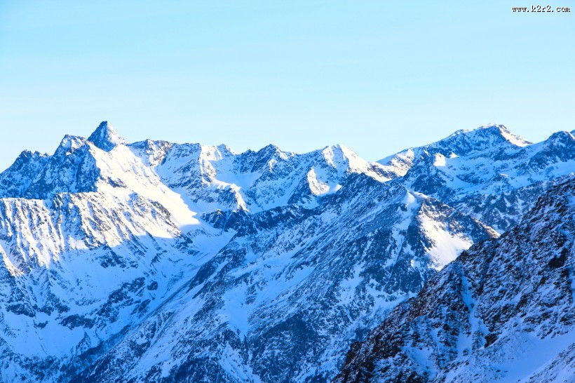 自然雪景风景图片