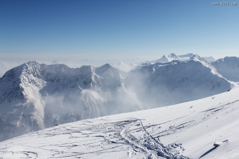 自然雪景风景图片