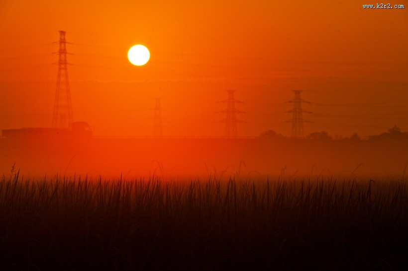唯美晨曦风景图片