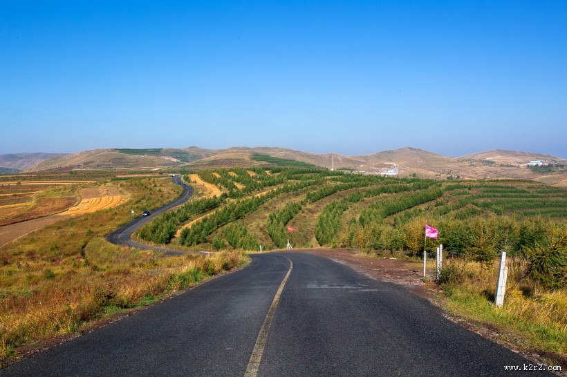 河北草原天路风景图片大全