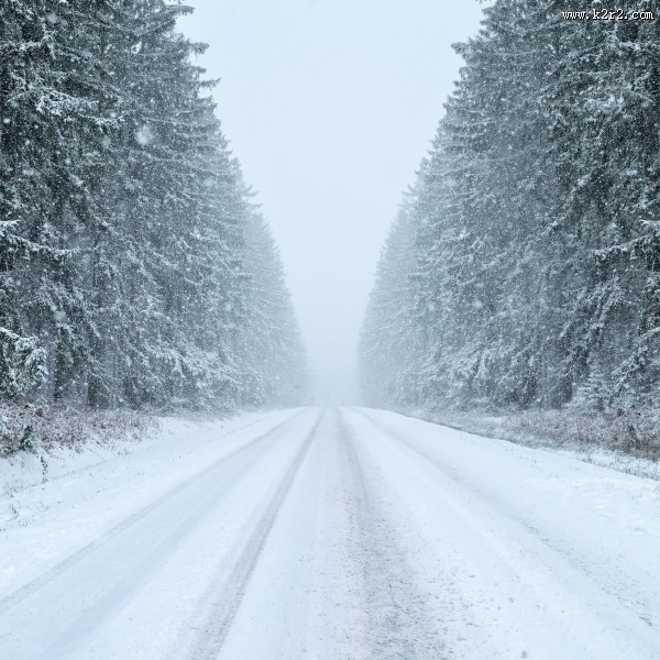 雪天道路两旁风景图片大全