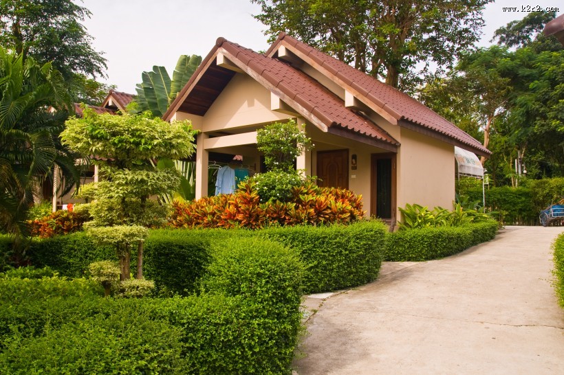 私家花园景色图片