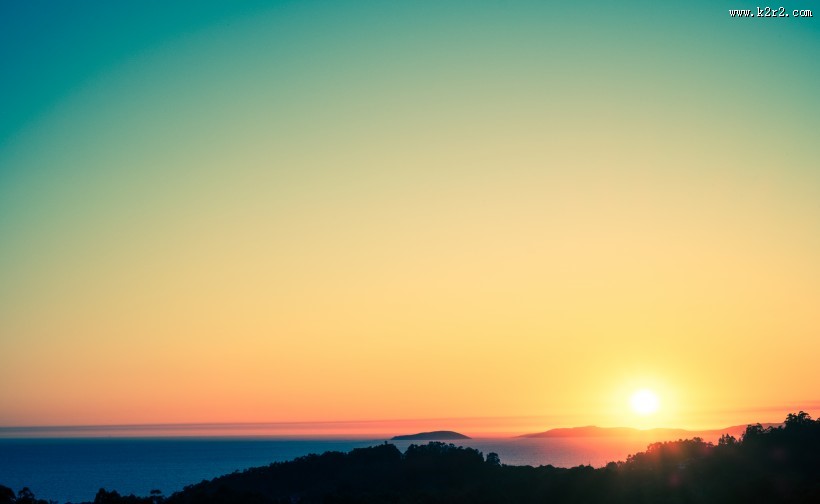 美丽的夕阳景色图片