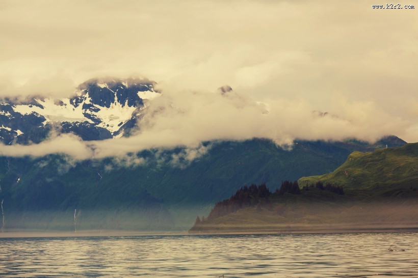 高山云海景色图片
