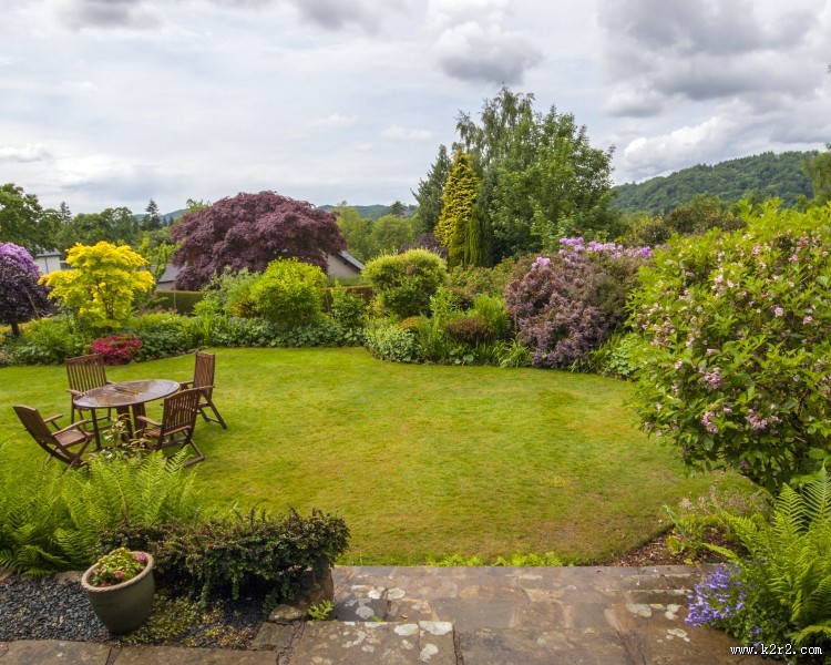 园林中桌椅景色图片大全