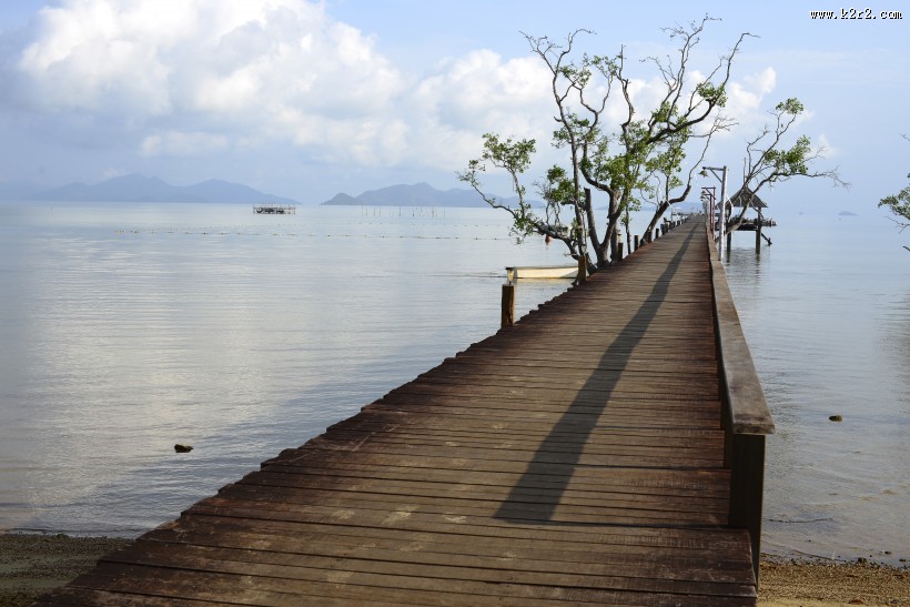 唯美船舶码头景象图片