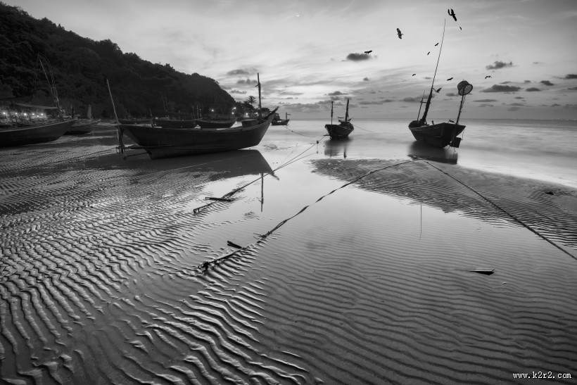 唯美船舶码头景象图片