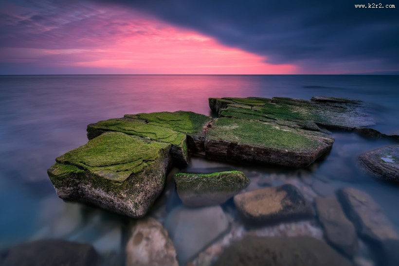 海边岩石景色图片大全