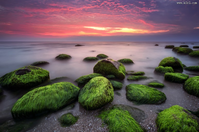海边岩石景色图片大全