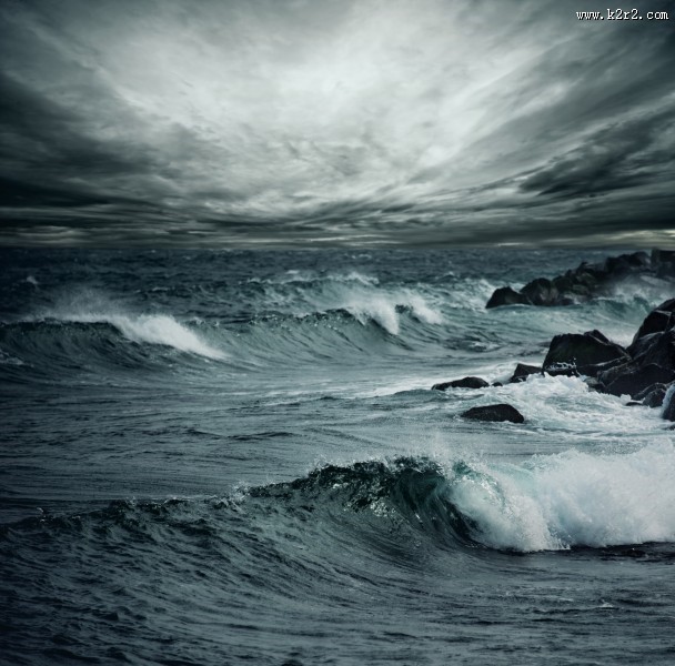 大海风暴天气图片