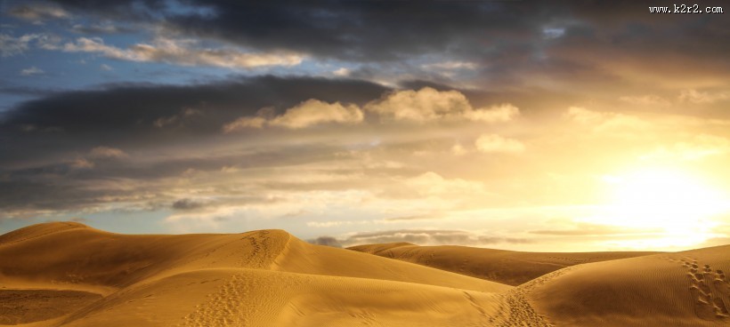 一望无际的沙漠图片大全