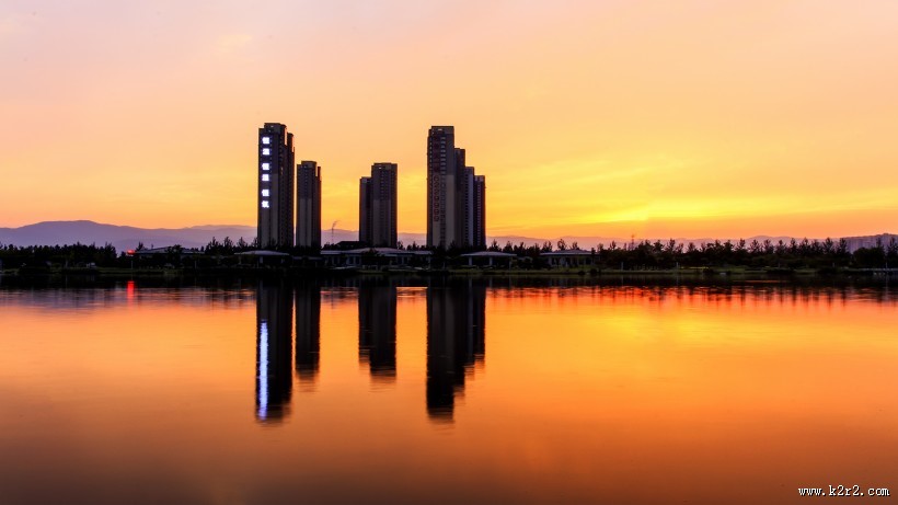 醉美夕阳红图片