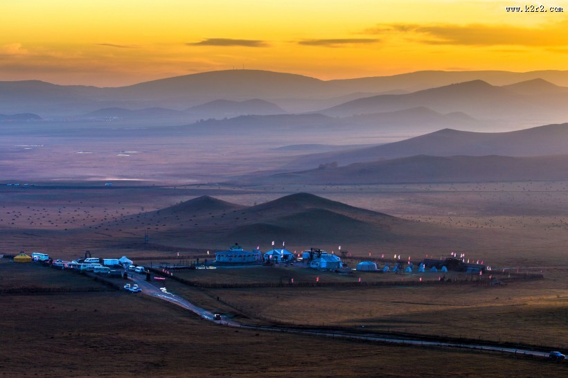 金秋坝上草原风光图片