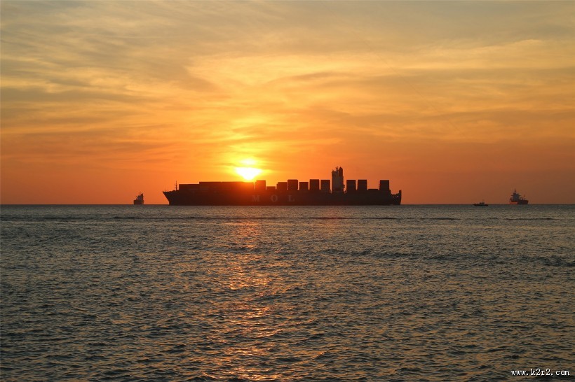 美如画的朝阳与夕阳图片