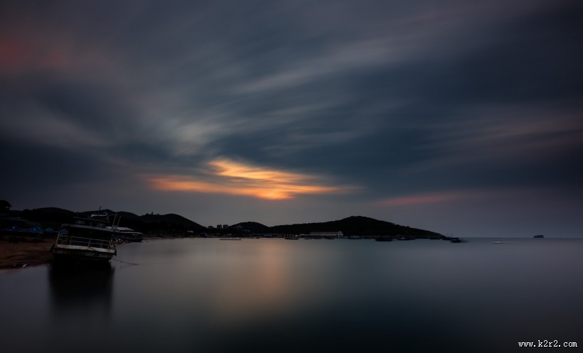 宁静的海湾风景图片